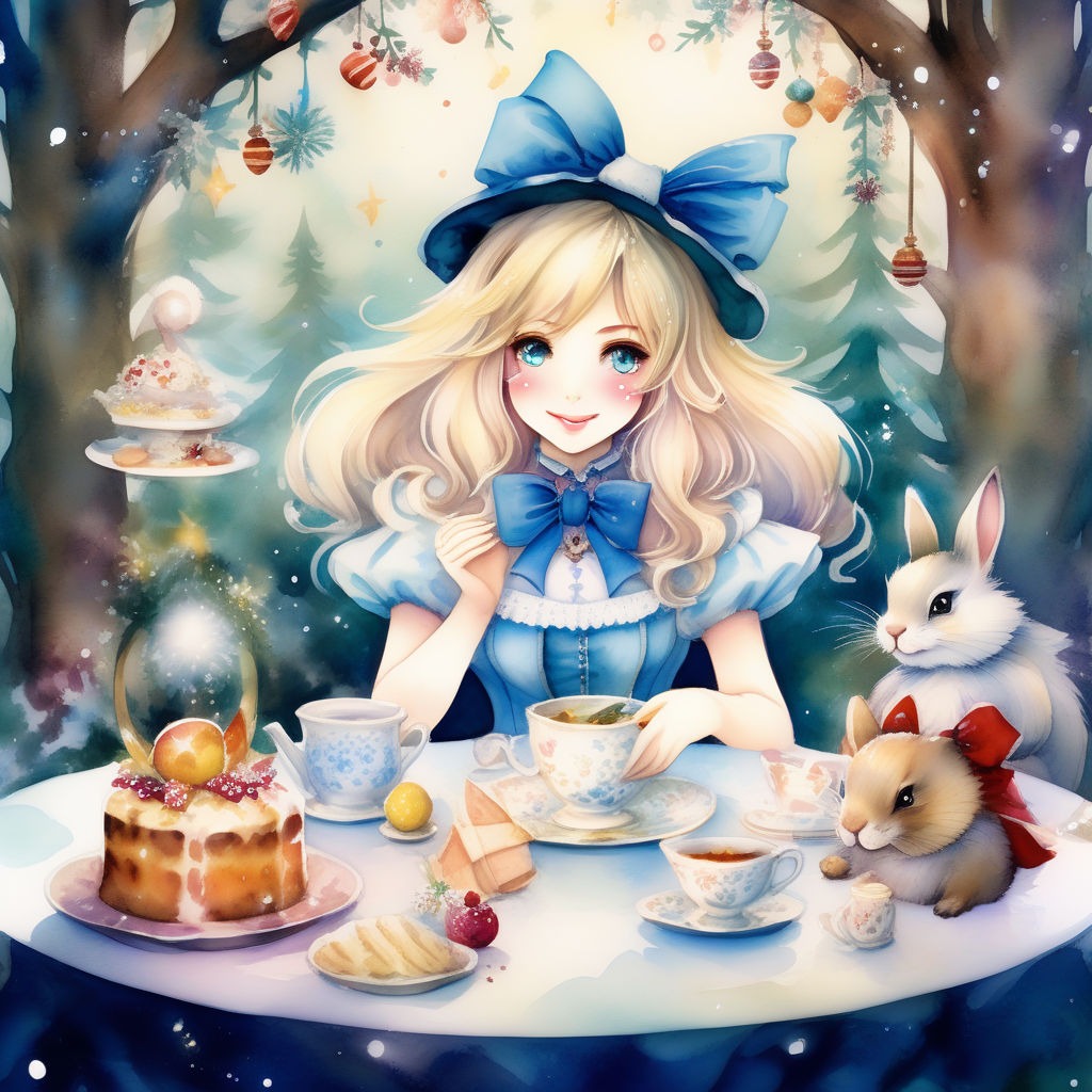 Alice in Wonderland and Rabbit