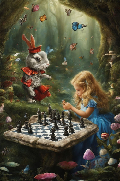 Alice in Wonderland and Rabbit