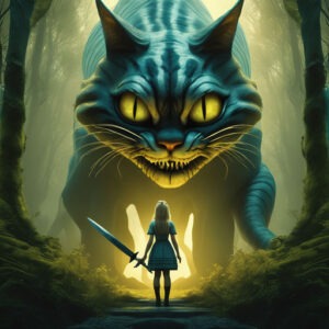 Alice in Wonderland and Cat