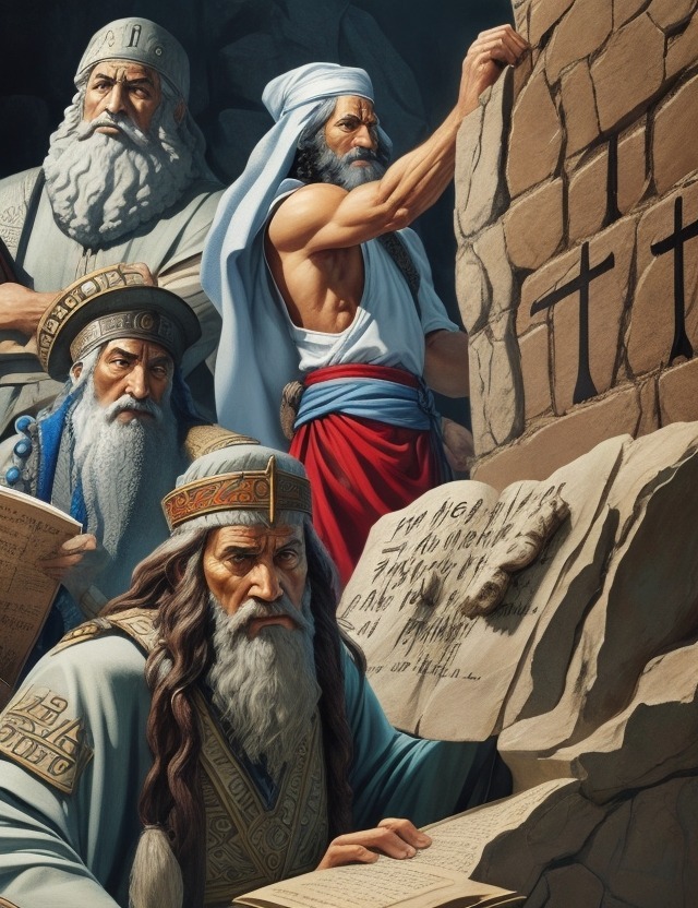 moses holding the ten commandments